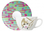 Filiżanka espresso z podstawką AMORE MIO Michel Canetti