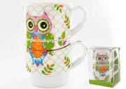 Komplet 2 kubków Sowy 250 ml SAGRADO